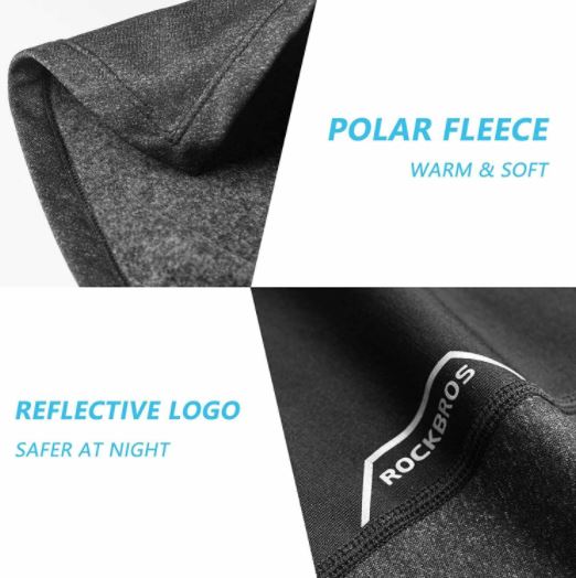 ROCKBROS Demi Cagoule Vélo Masque tubulaire Écharpe Moto Coupe-vent