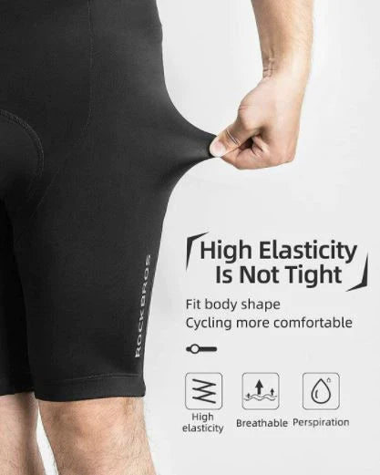 ROCKBROS Cuissard vélo à bretelles court rembourré M-4XL