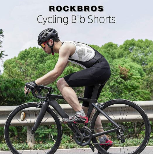 ROCKBROS Cuissard vélo à bretelles court rembourré M-4XL