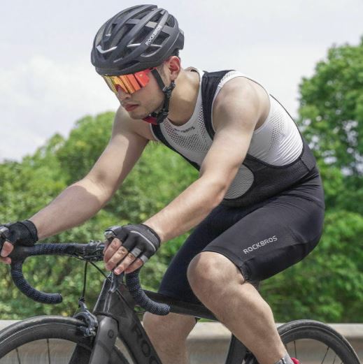 ROCKBROS Cuissard vélo à bretelles court rembourré M-4XL