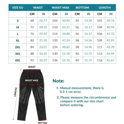 ROCKBROS hiver pantalon de vélo pour hommes coupe-vent pantalon de vélo thermique M-4XL