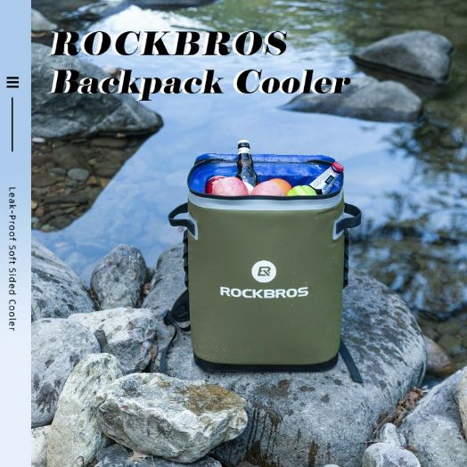 ROCKBROS 20L Sac isotherme étanche Glacière Camping Réfrigérateur Sac pique-nique