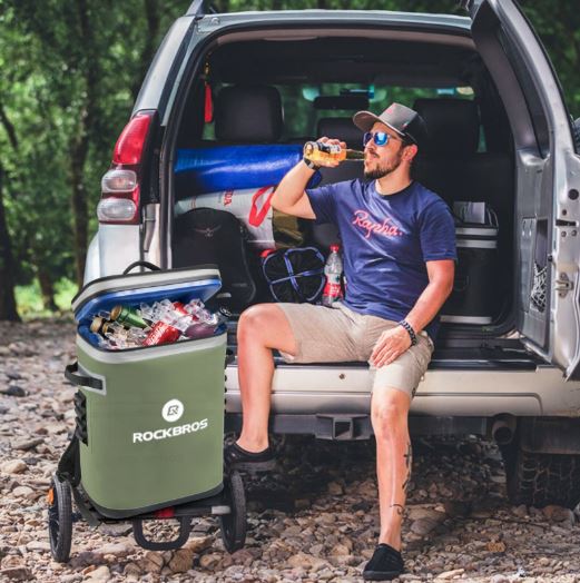 ROCKBROS 20L Sac isotherme étanche Glacière Camping Réfrigérateur Sac pique-nique