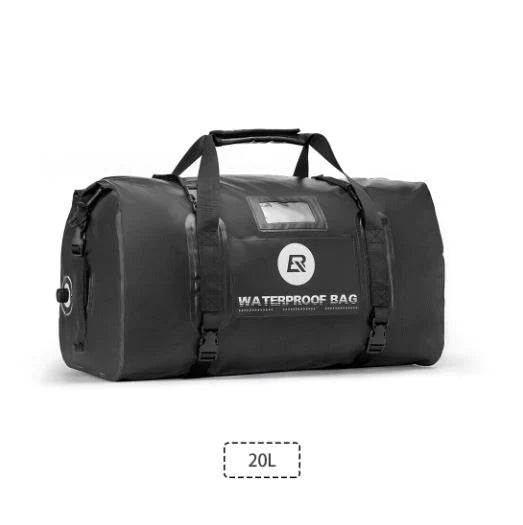 ROCKBROS Sacoche moto étanche Sacoche de selle 20L/40L Sacoche porte-bagages PVC