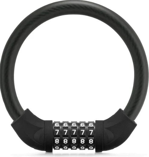 ROCKBROS Antivol pour vélo électrique Antivol à combinaison à cinq chiffres