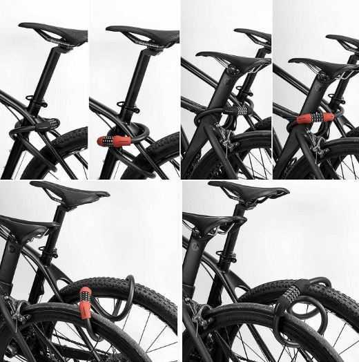 ROCKBROS Antivol pour vélo électrique Antivol à combinaison à cinq chiffres