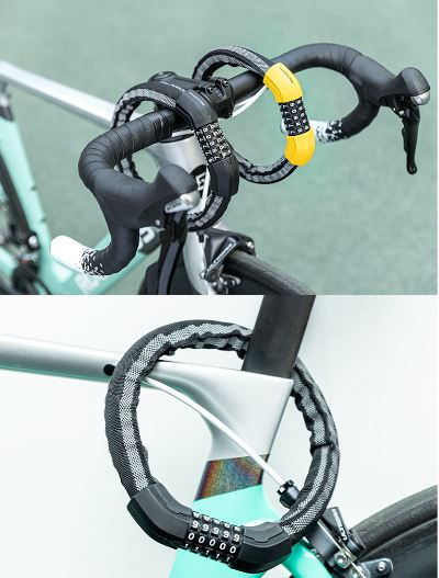 ROCKBROS Antivol pour vélo Câble-antivol à combinaison Antivol à chaîne