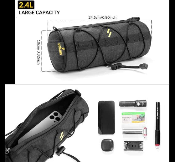 ROCKBROS Sacoche de vélo Sacoche de guidon Sac de rangement Multifonctionnel