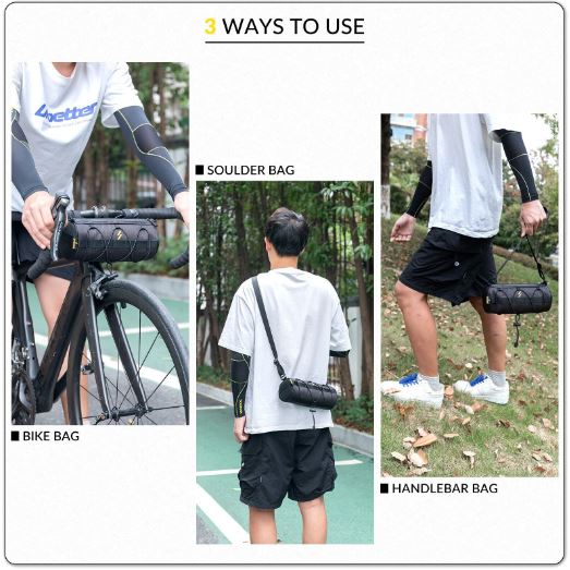 ROCKBROS Sacoche de vélo Sacoche de guidon Sac de rangement Multifonctionnel