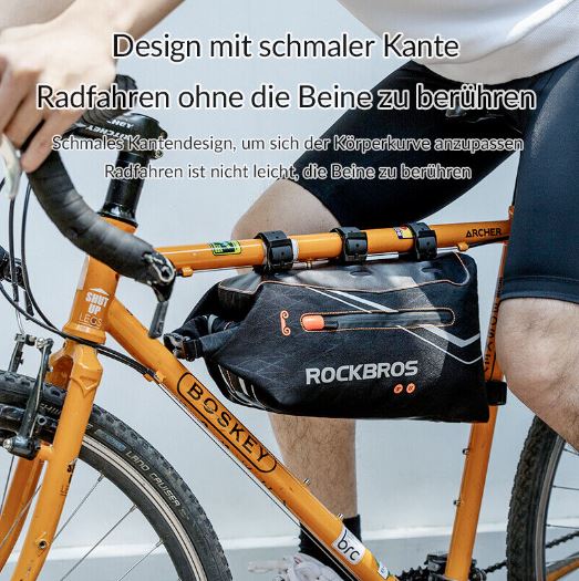 ROCKBROS sac de cadre sac de tube supérieur sac de vélo pour vtt vélo de route e-bike 3.5L