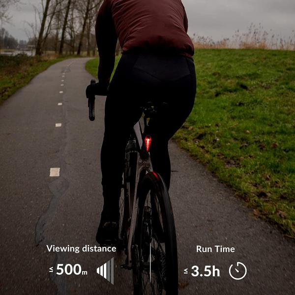 ROCKBROS Lumière pour vélo certifié IPX5 StVZO 20 lux
