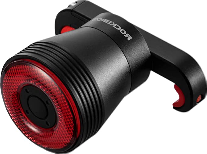 ROCKBROS Feu arrière de vélo rechargeable intelligent 60 lumens 4 modes IP65 étanche avec mise sous tension automatique