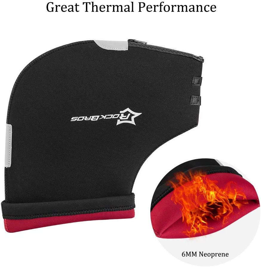 ROCKBROS D16-B gants de guidon hiver thermique coupe-vent manchettes de guidon pour vélo doublé hydrofuge