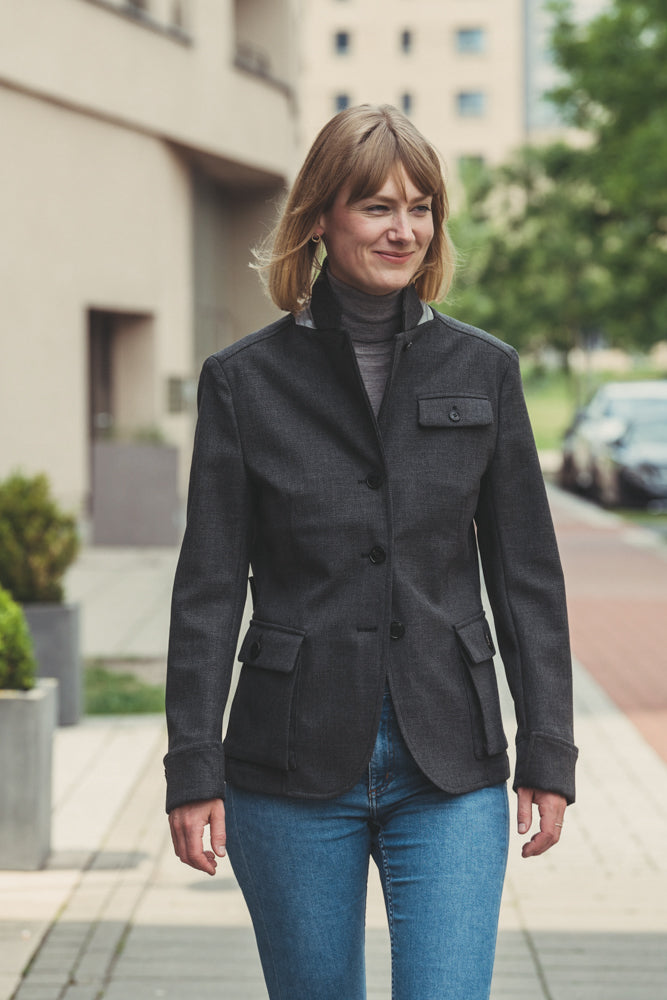 Manteau de cyclisme Amity Paulina c_change Anthra femme