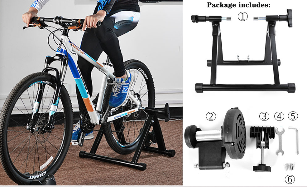 ROCKBROS Support de roue avant pour entraîneur à rouleaux