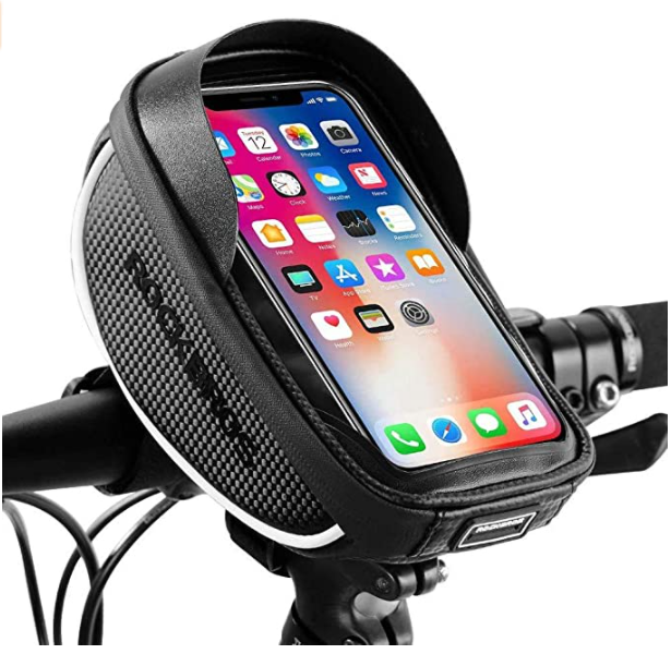 ROCKBROS 010-4BK Sacoche de guidon de vélo pour téléphone portable jusqu'à 6,0 pouces