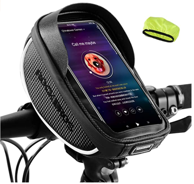 ROCKBROS 010-4BK Sacoche de guidon de vélo pour téléphone portable jusqu'à 6,0 pouces