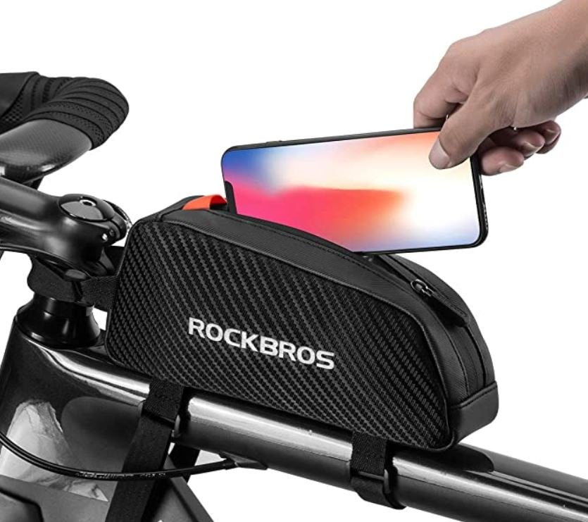 ROCKBROS 039BK Sacoche de cadre de vélo pour téléphone portable ca.1L