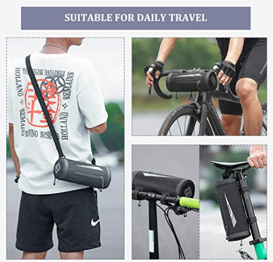 ROCKBROS 041B Sac de guidon Support de téléphone portable pour vélo env. 2L Noir