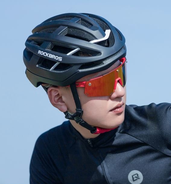 ROCKBROS Lunettes de soleil polarisées 2 en 1 Lunettes de sport magnétiques avec verres interchangeables