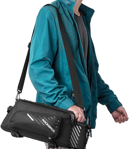 ROCKBROS A9-BK Sac de porte-bagage Noir Sacoches latérales pliables 9-12L