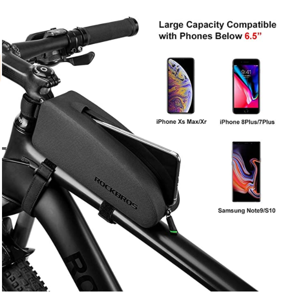 ROCKBROS AS-020 Sacoche étanche pour cadre de vélo 1L/1.6L