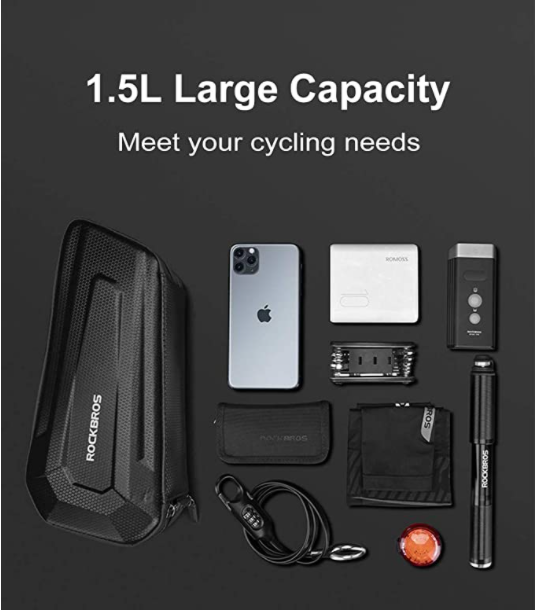 ROCKBROS B66 sac de cadre sacoche vélo étanche triangle 1.5L
