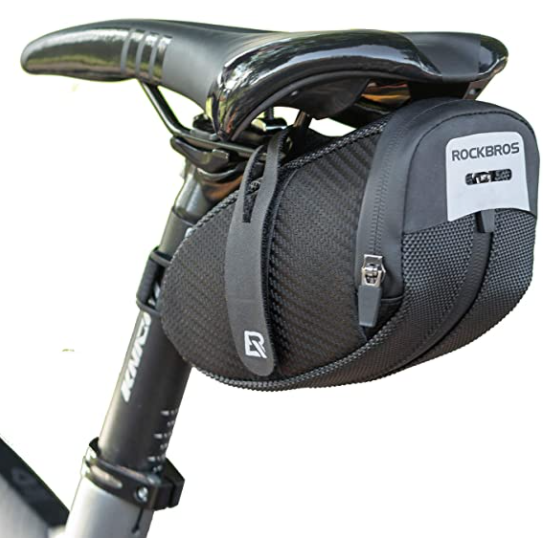 ROCKBROS B74 Sacoches avec support de feu arrière Sac de selle de vélo Noir