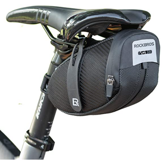 ROCKBROS B74 Sacoches avec support de feu arrière Sac de selle de vélo Noir
