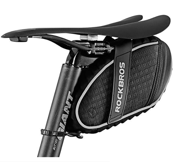 ROCKBROS C16 Sacoches De Vélo Siège Vélo Sac Réfléchissant Noir