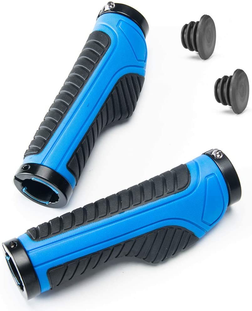 ROCKBROS Poignées de guidon de vélo ergonomiques 22mm noir