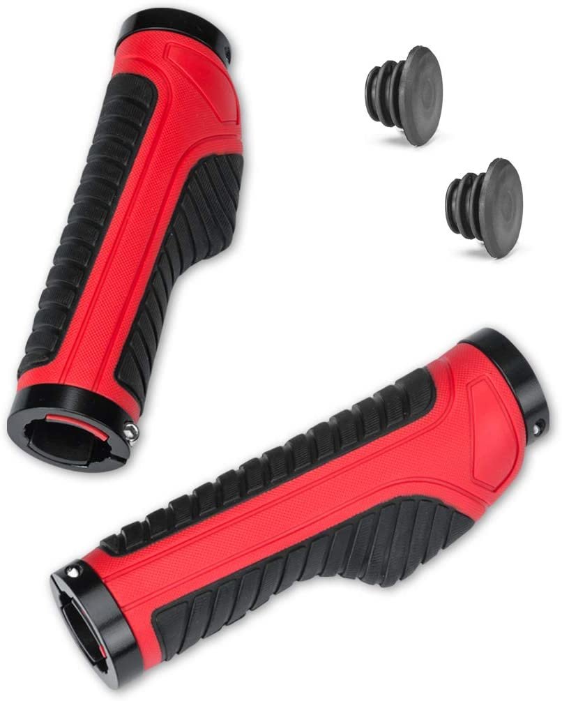 ROCKBROS Poignées de guidon de vélo ergonomiques 22mm noir