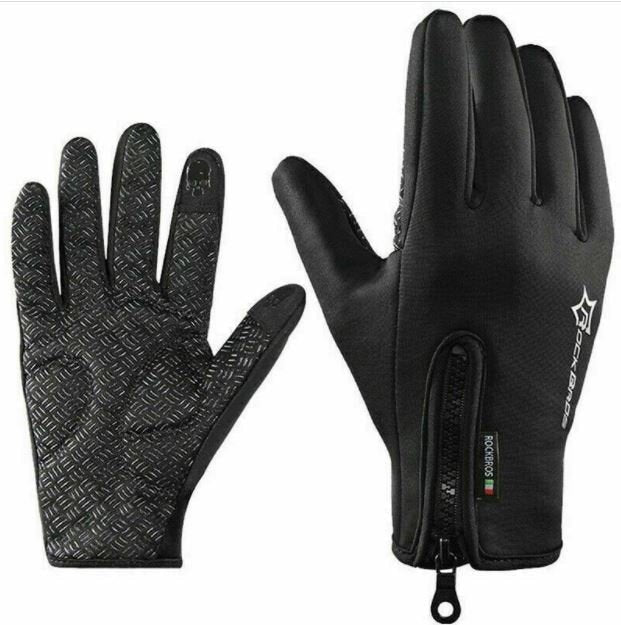 ROCKBROS Gants de Cyclisme Femme Homme Gants d'Hiver Écran Tactile Coupe-Vent 1 M