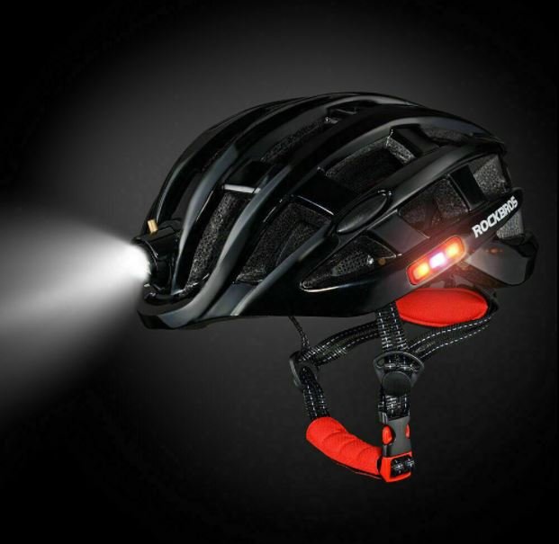 ROCKBROS casque de vélo casque de sécurité extérieur taille 57-62 cm multifonction rouge