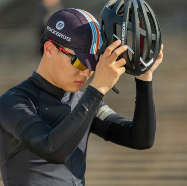 ROCKBROS casquette vélo sous casque cap anti-UV respirant noir