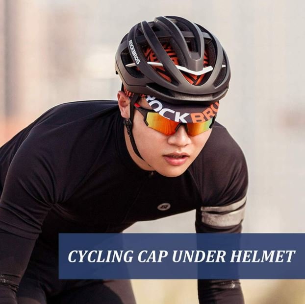ROCKBROS casquette vélo sous casque cap anti-UV respirant noir