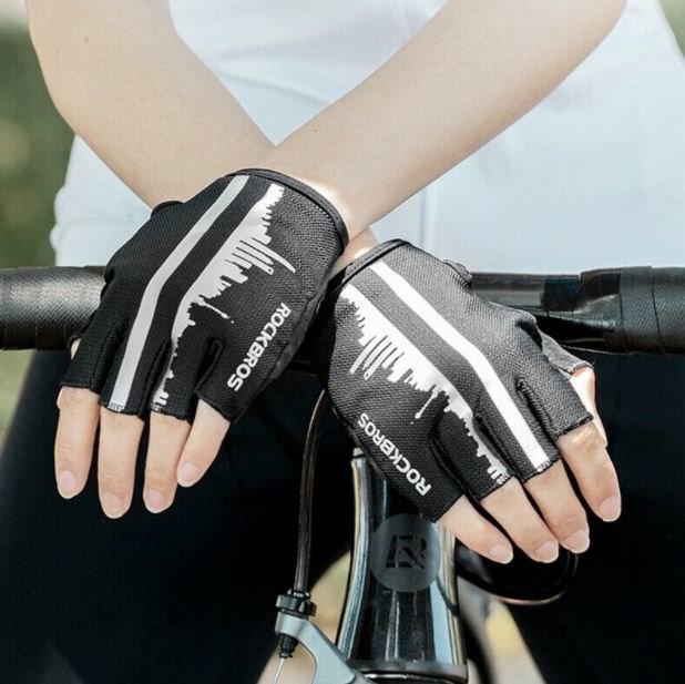 ROCKBROS gants de cyclisme pour sports de plein air réfléchissants M