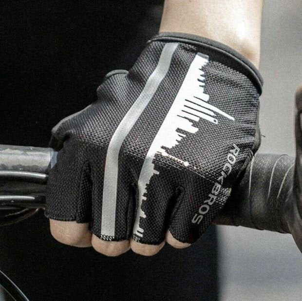 ROCKBROS gants de cyclisme pour sports de plein air réfléchissants M