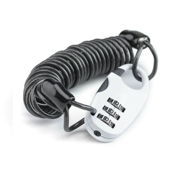 ROCKBROS antivol casque mini vélo moto câble antivol serrure à combinaison noir
