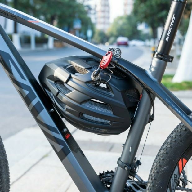 ROCKBROS antivol casque mini vélo moto câble antivol serrure à combinaison noir