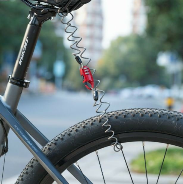 ROCKBROS antivol casque mini vélo moto câble antivol serrure à combinaison noir