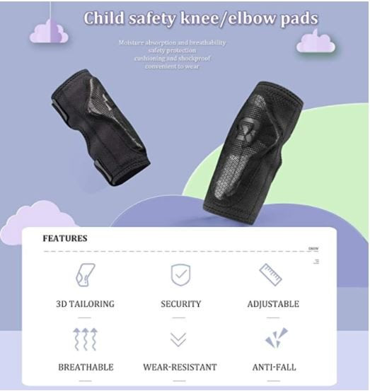 ROCKBROS LF1148-A Genouillères pour enfants pour le sport