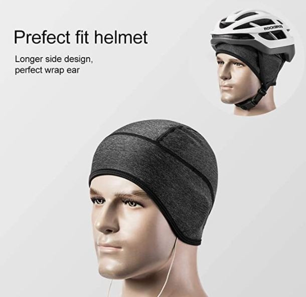 ROCKBROS LF7227 Casquette cycliste coupe-vent sous casque