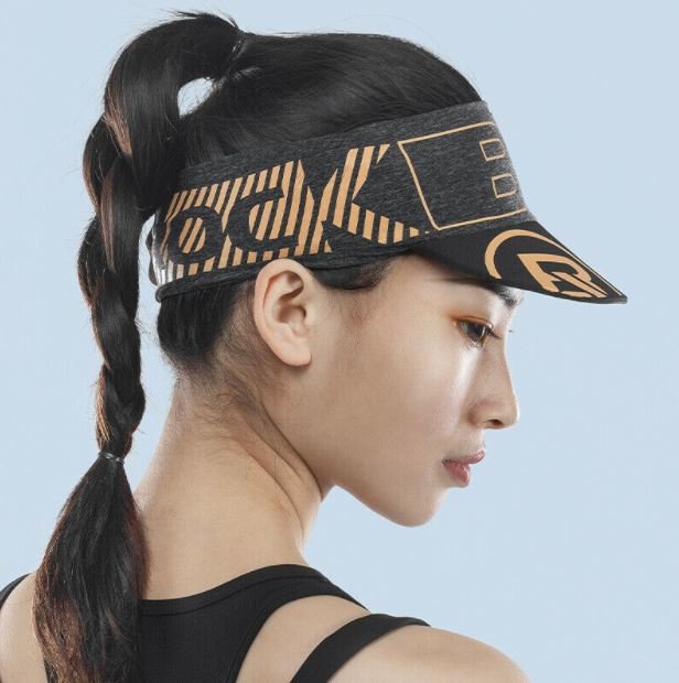 ROCKBROS Casquette de vélo Bandeau Chapeau avec pare-soleil Bandeau Noir