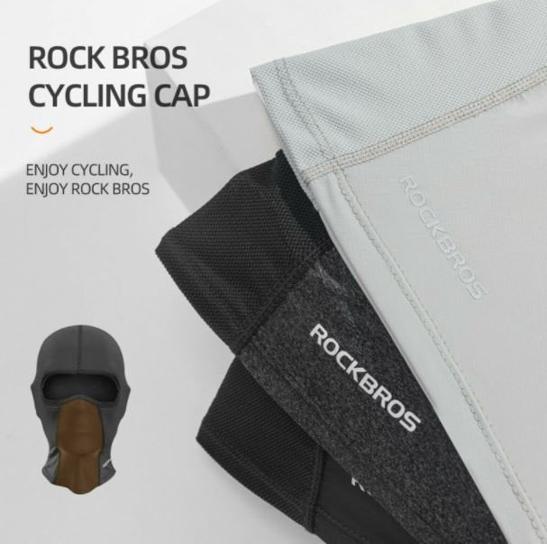 ROCKBROS Balaclava Respirant Moto Bandana UPF50+ 3 Couleur Noir