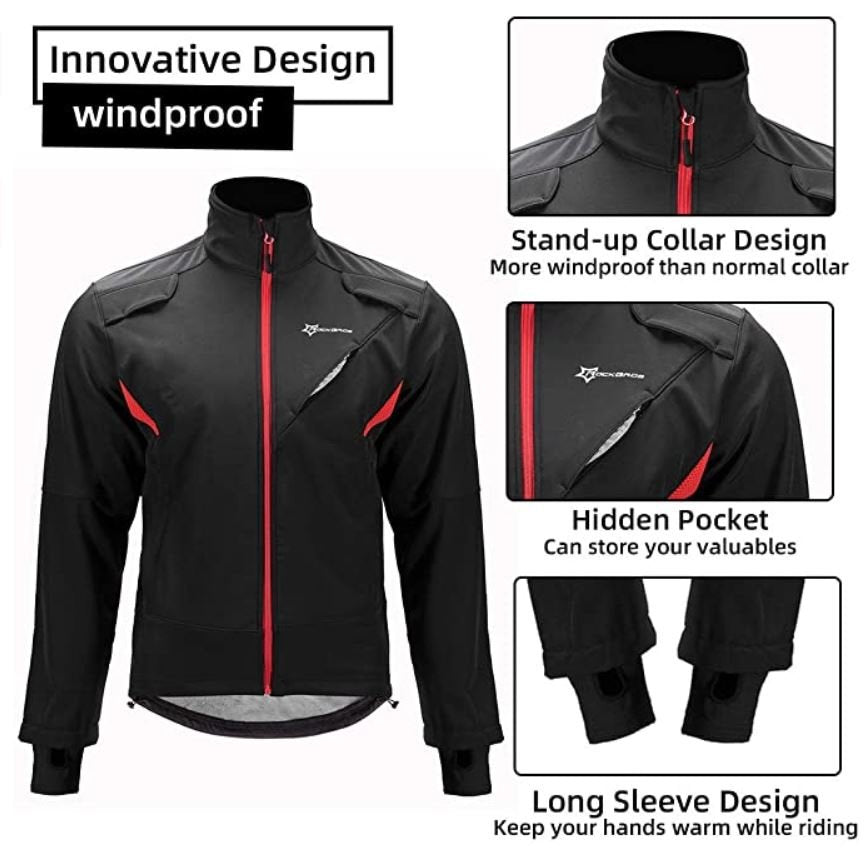 ROCKBROS Ensemble de veste et pantalons de cyclisme d'hiver