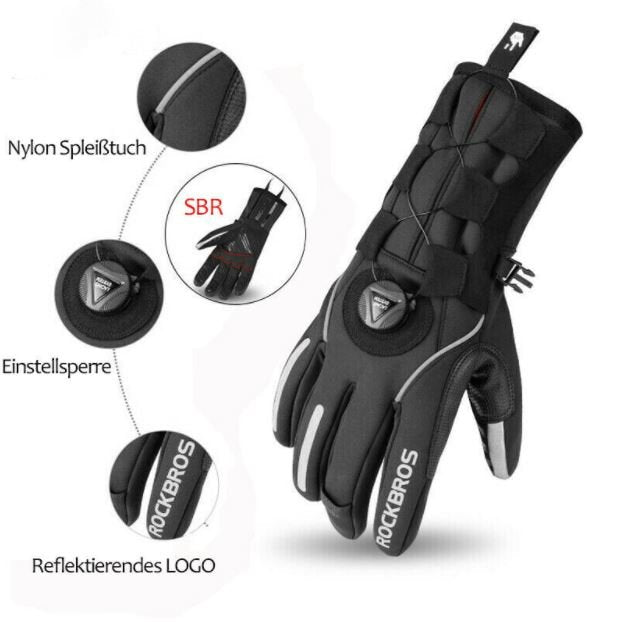 ROCKBROS Hiver Ski Gants Gants SBR Vélo Moto Coupe-Vent M-2XL M