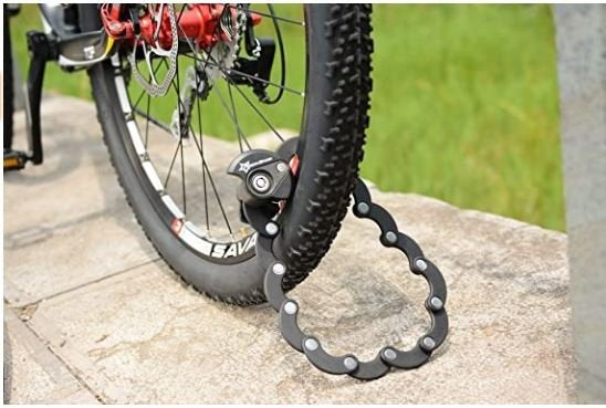 ROCKBROS WL798BK Antivol Mini Antivol Pliable Antivols Vélo Pliant Noir