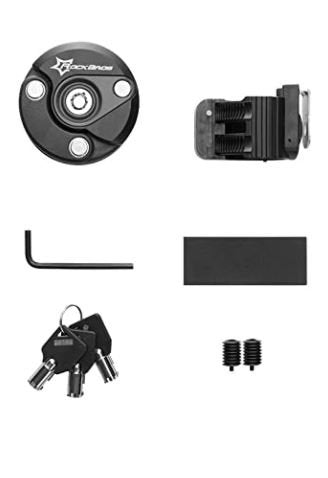 ROCKBROS WL798BK Antivol Mini Antivol Pliable Antivols Vélo Pliant Noir