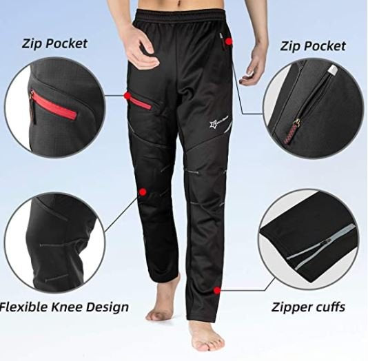 ROCKBROS YPK009-1S-4XL Pantalon de cyclisme décontracté long imperméable